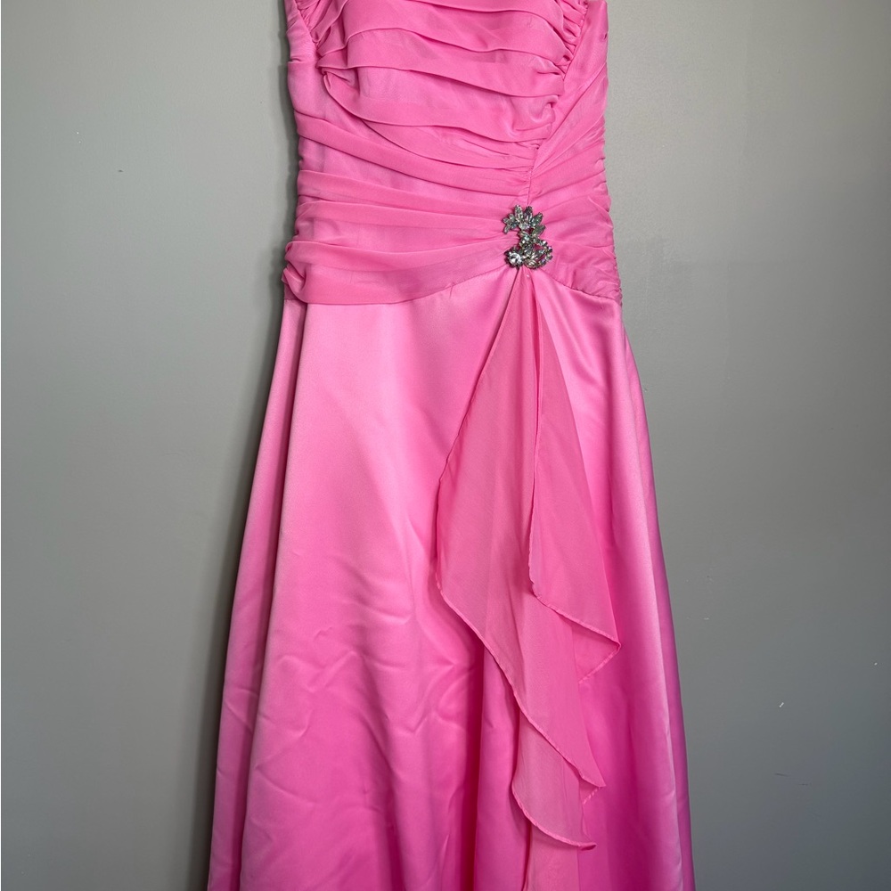 Masquerade Strapless Strapless Evening Dress Size 3/4 Pink Coquette Prom Barbie